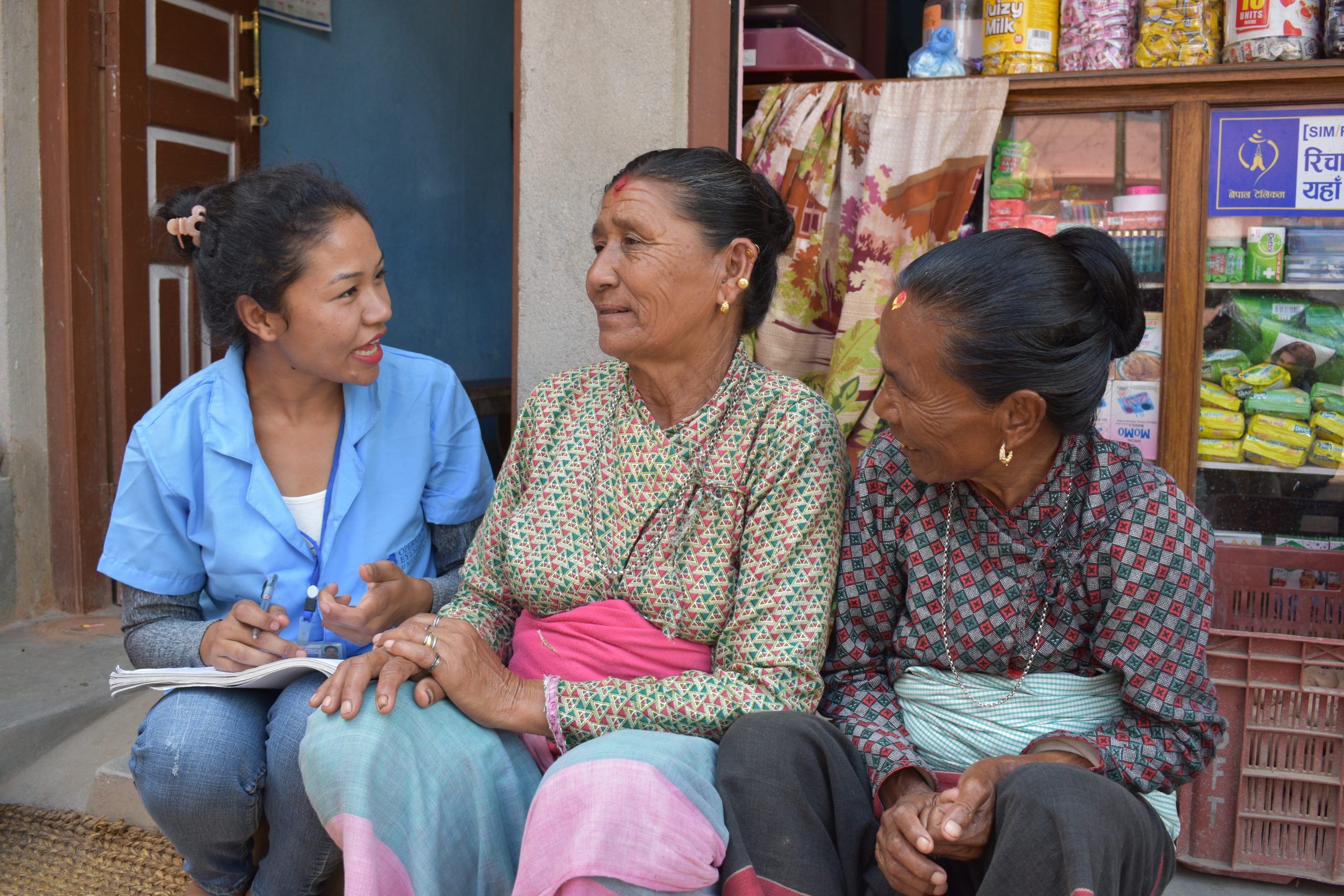 Community health volunteer counseling patient|Amita