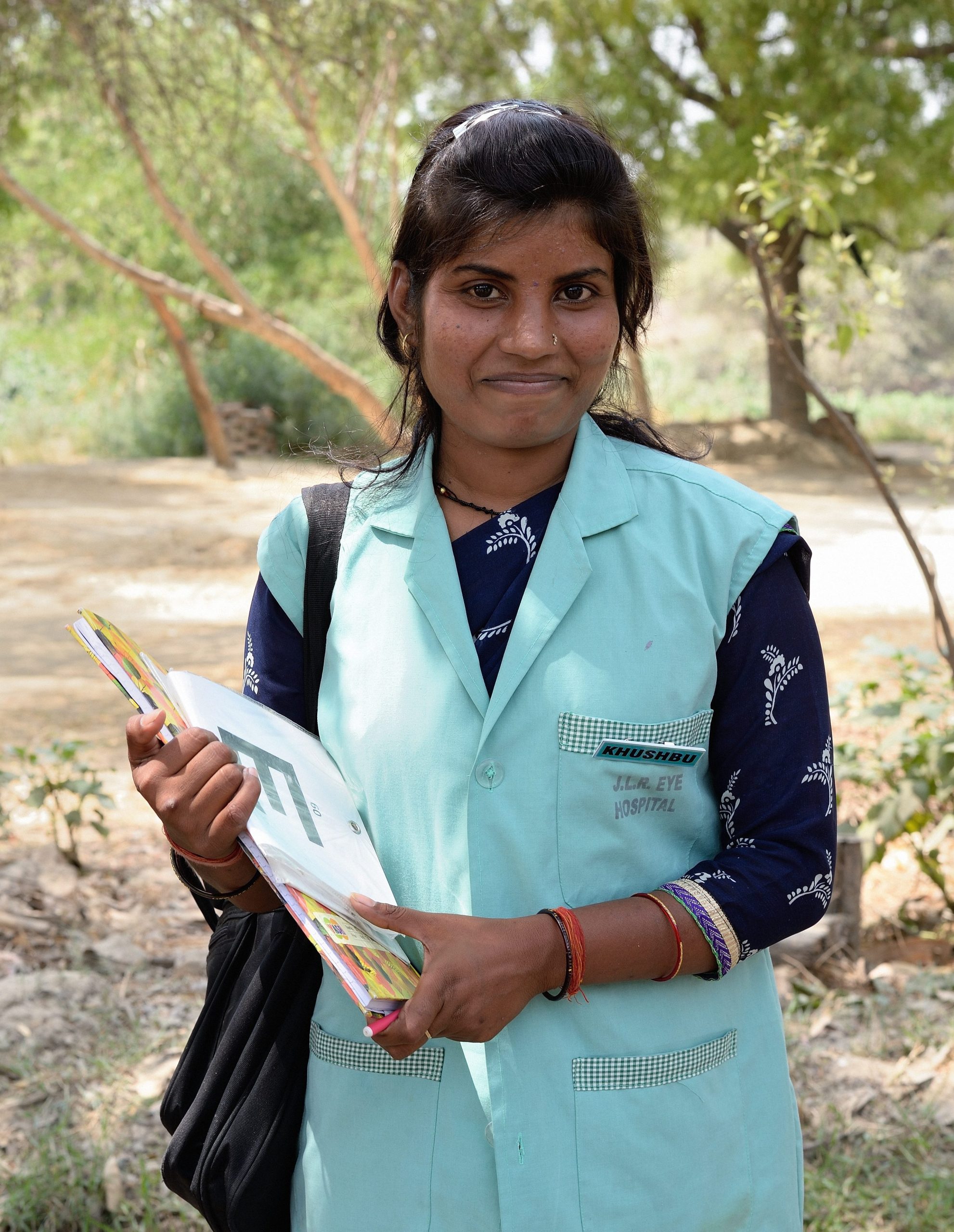 Portrait of community health worker Khushbu